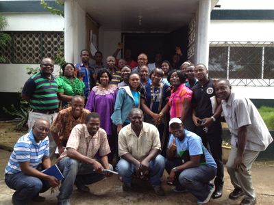 Photo of 2013 Staff of ChildFund Liberia office in Monrovia
