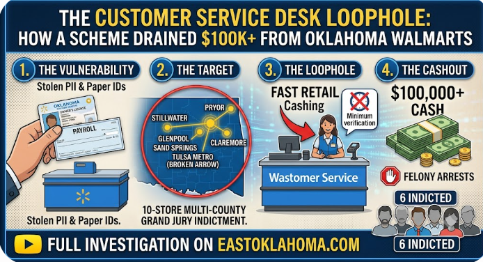 How Fake IDs and Paper Checks Drained $100K from Oklahoma Walmarts