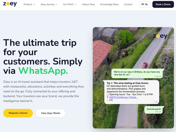 Zoey launches: WhatsApp journey automation for travel, and yes, this one is mine