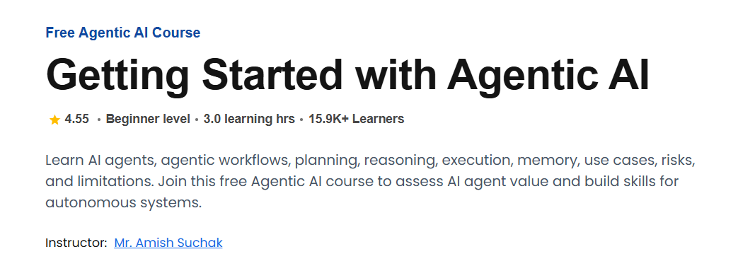 Getting Started with Agentic AI by Great Learning