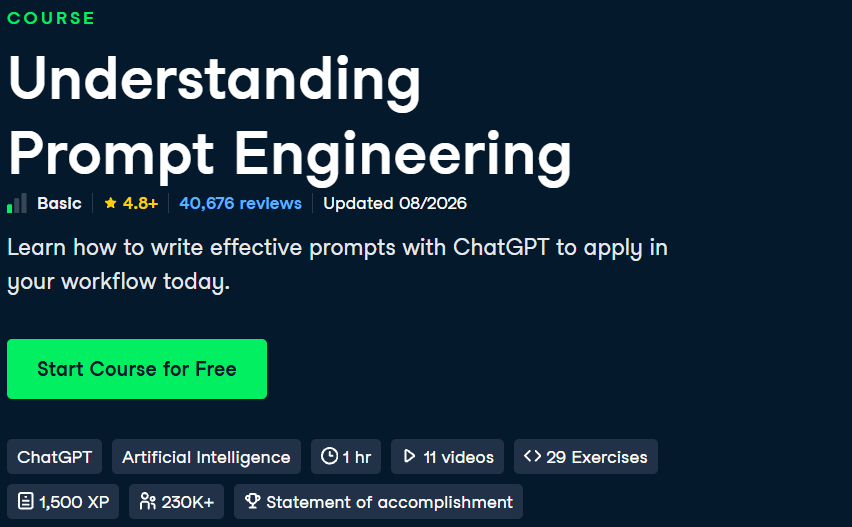 Understanding Prompt Engineering by DataCamp