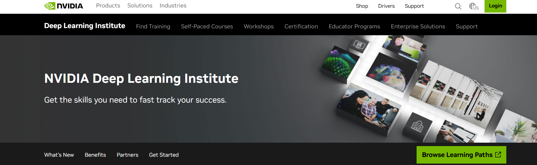 NVIDIA Deep Learning Institute home page