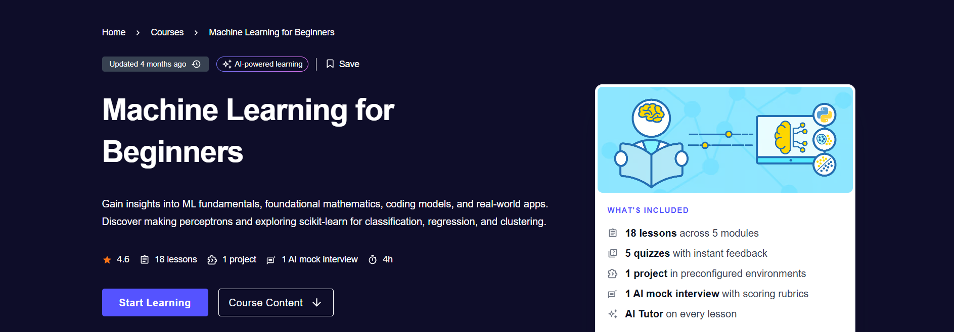 Machine Learning for Beginners by Educative