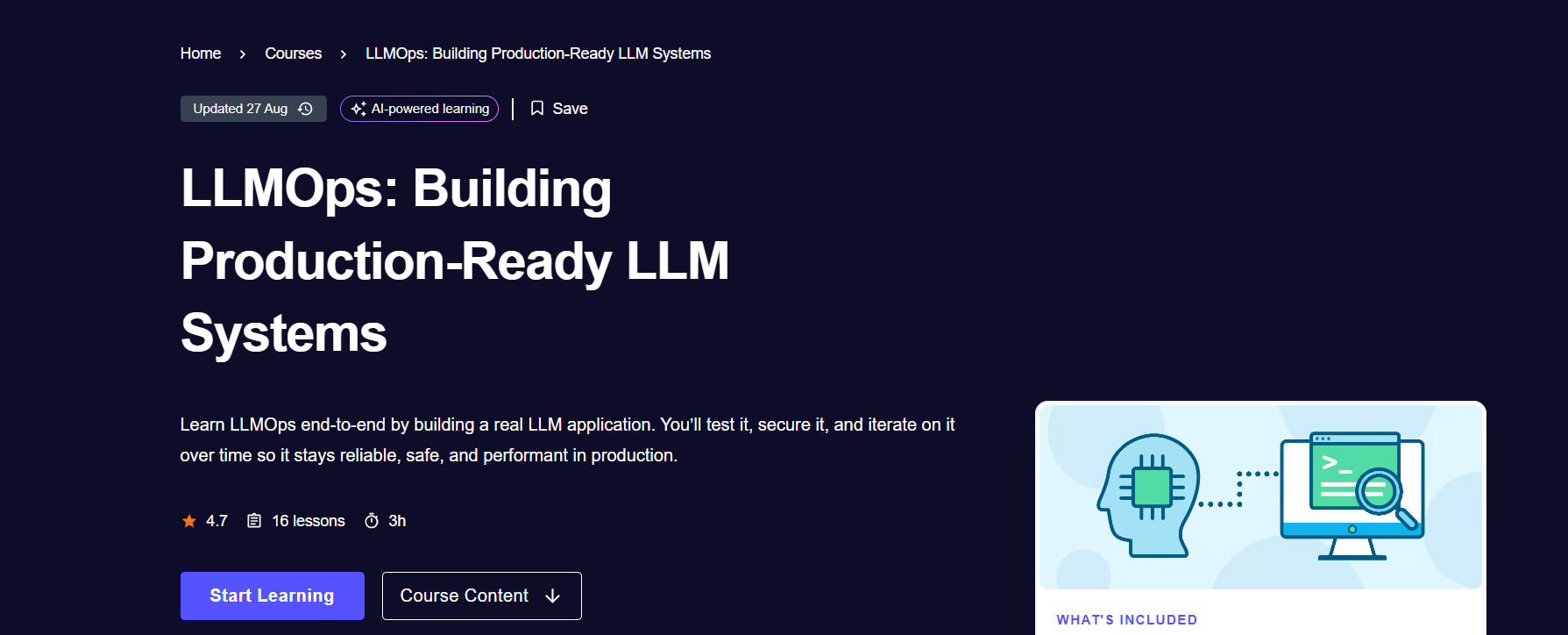 LLMOps: Building Production-Ready LLM Systems by Educative