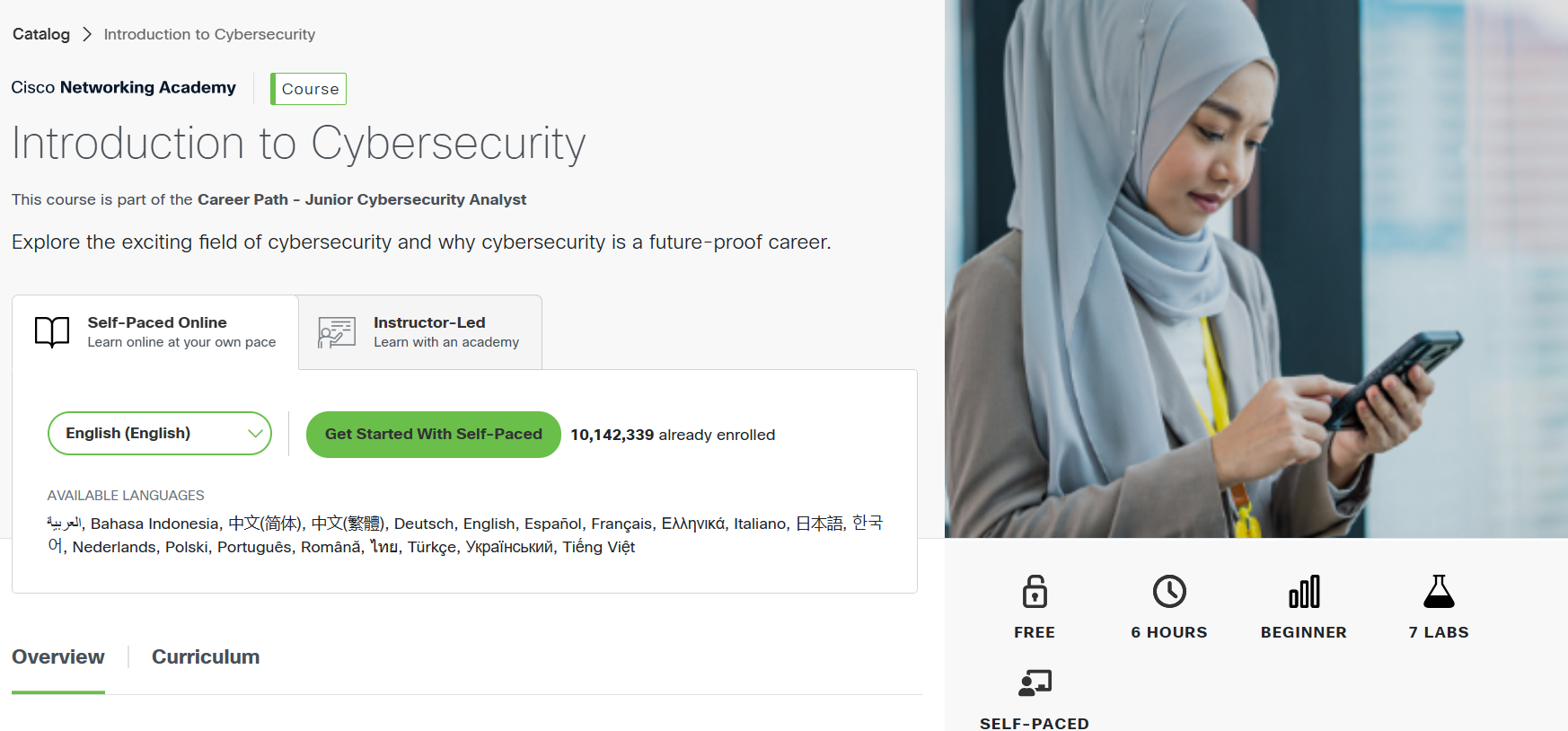 Cisco Networking Academy Introduction to Cybersecurity