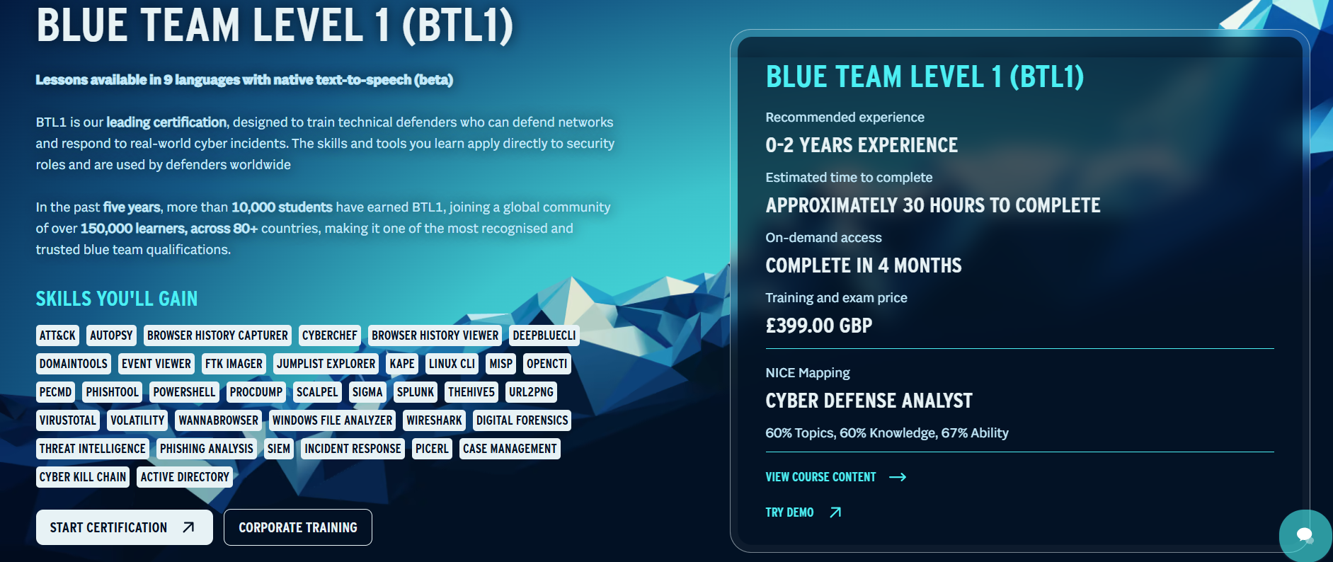 Blue Team Level 1 (BTL1)