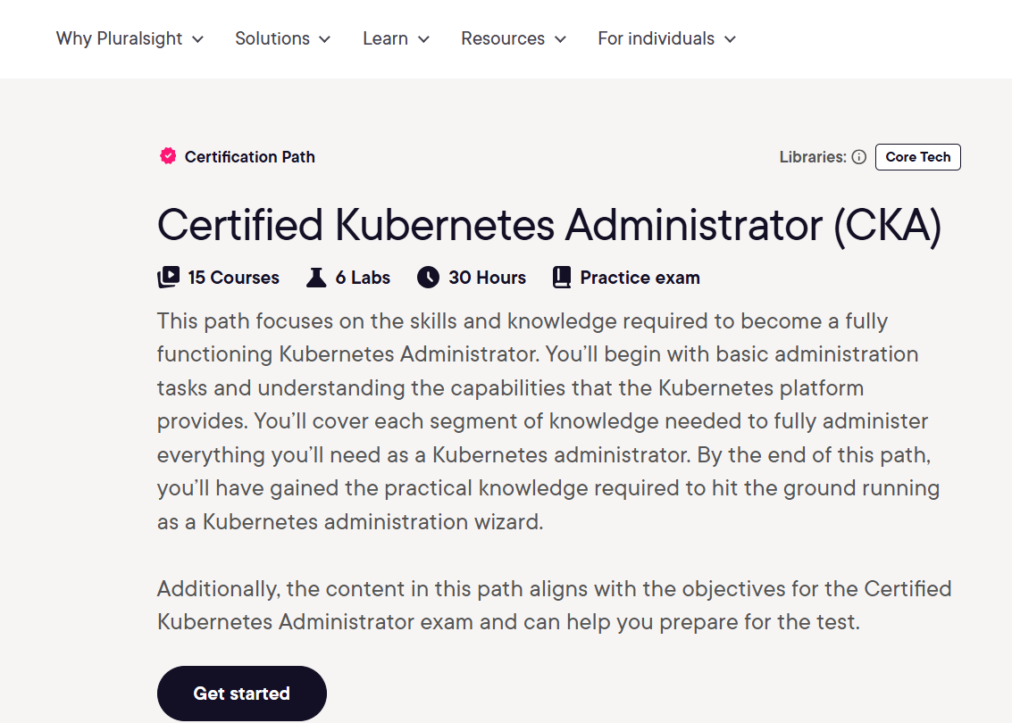 Kubernetes Administration Path [Pluralsight]