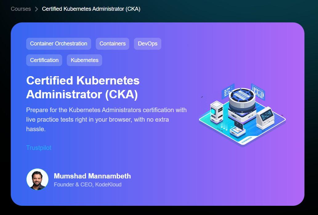 CKA Certification Course – Certified Kubernetes Administrator  [KodeKloud]