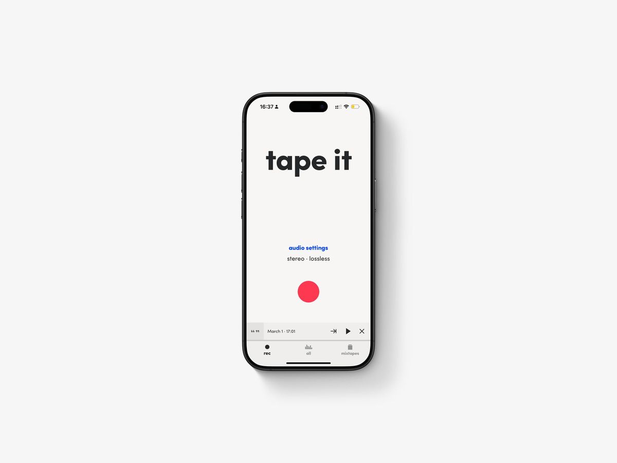 Tape it, una app de notas de audio para compositores