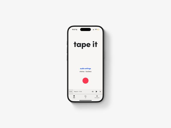 Tape it, una app de notas de audio para compositores