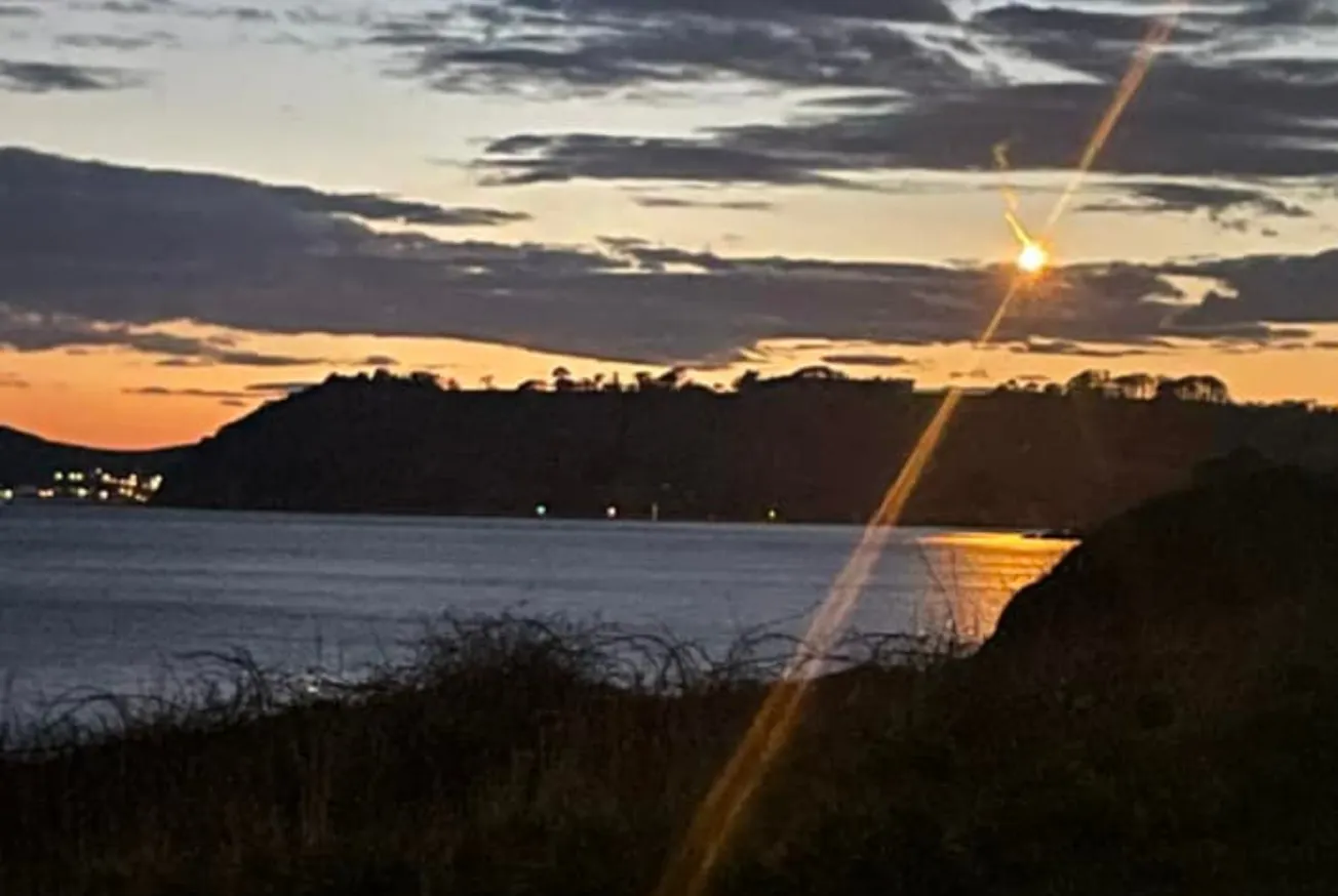 Emergency siren ‘goes off’ while flares light up Plymouth sky