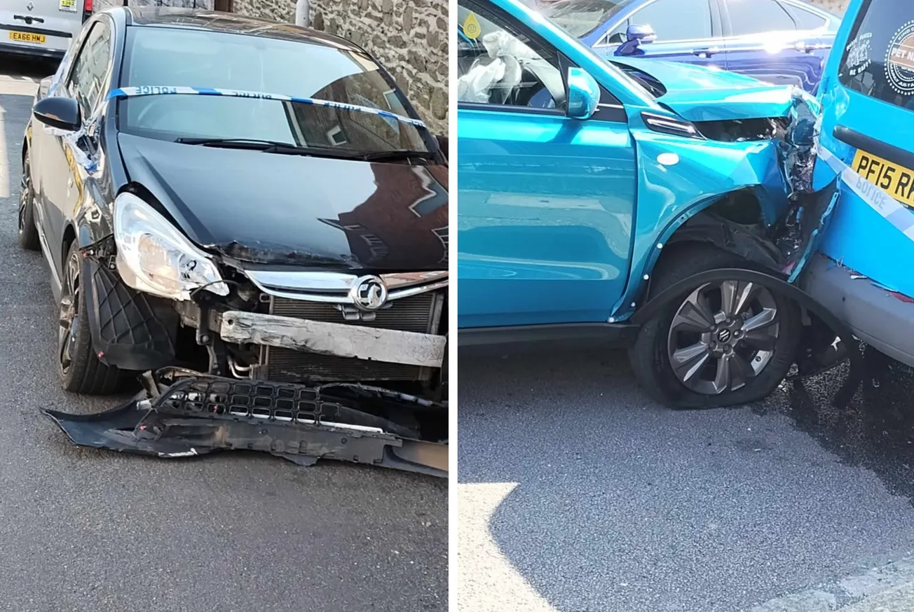 Three car crash outside Plymouth primary school