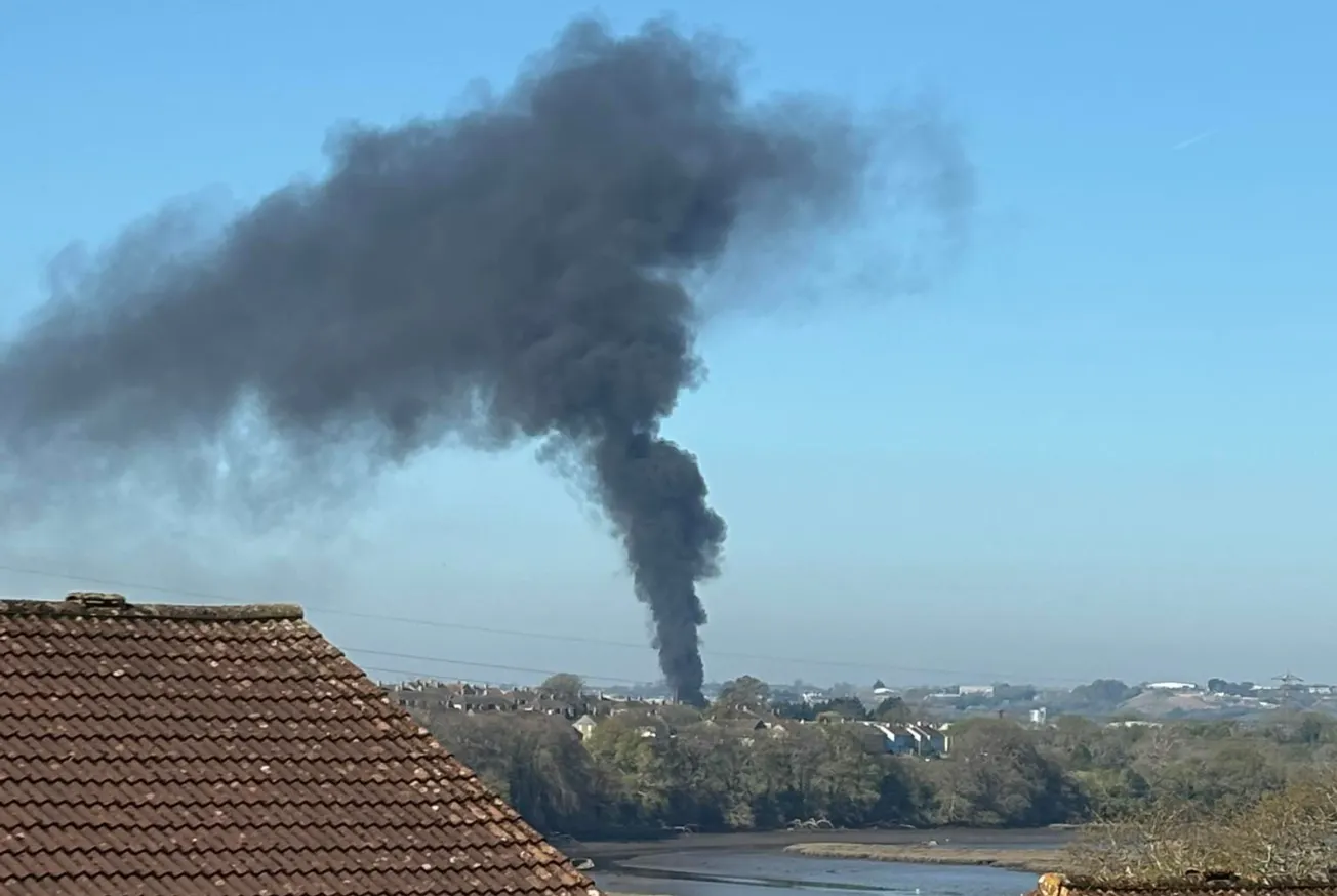 Huge fire at Ernesettle industrial estate with smoke seen for miles