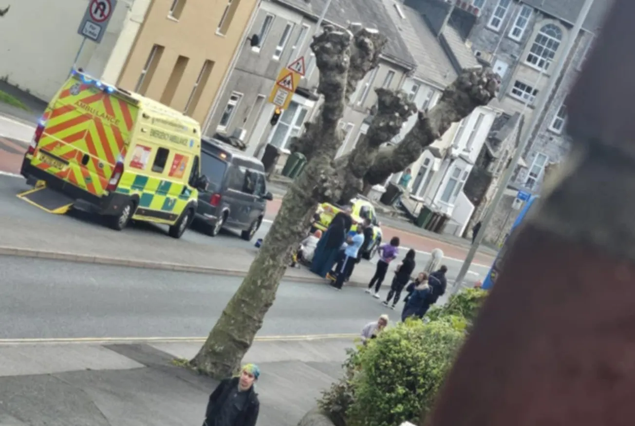 Pedestrian rushed to hospital after being hit by car in Plymouth