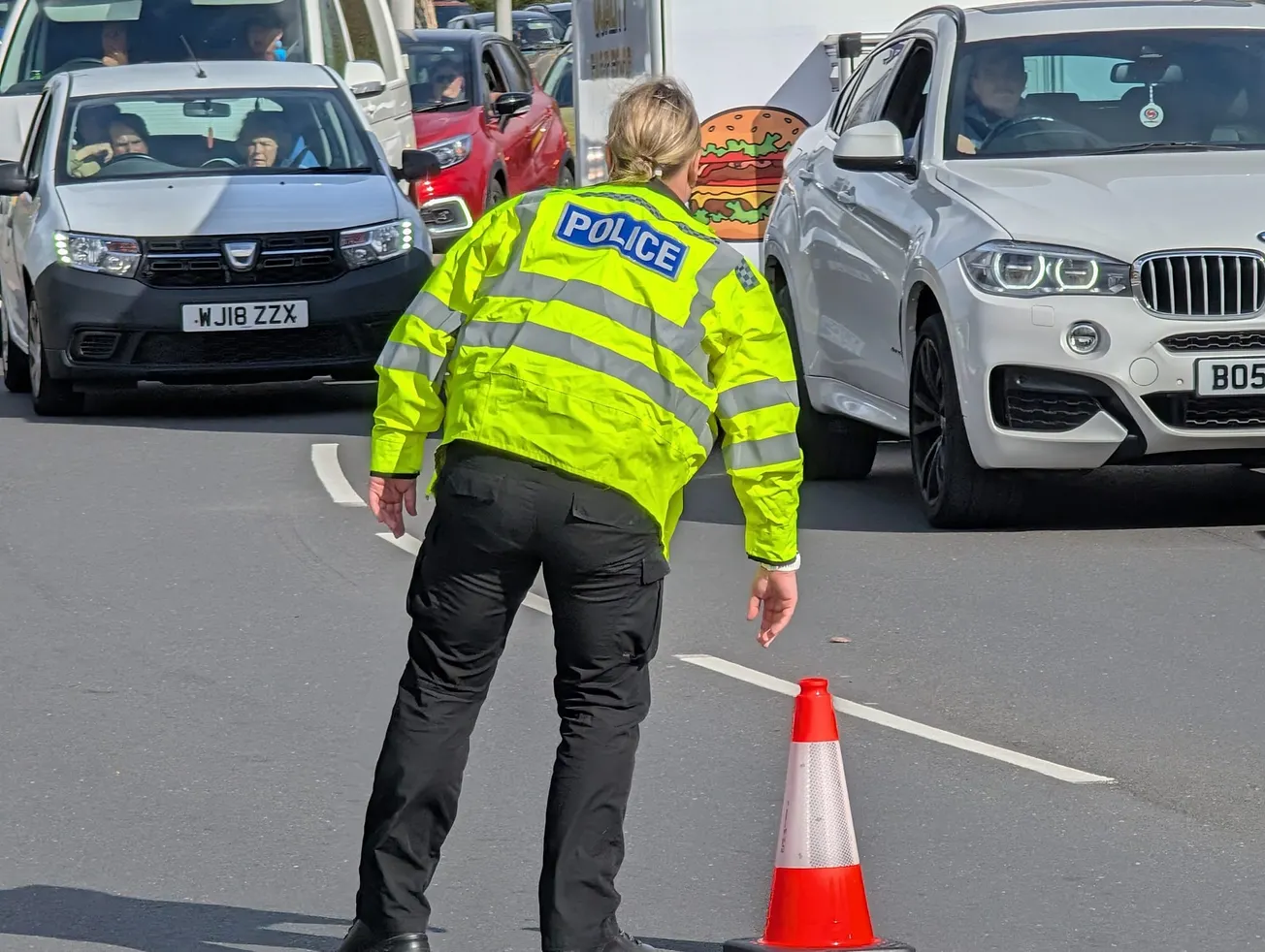 Hero police officers save woman on Plymouth footbridge