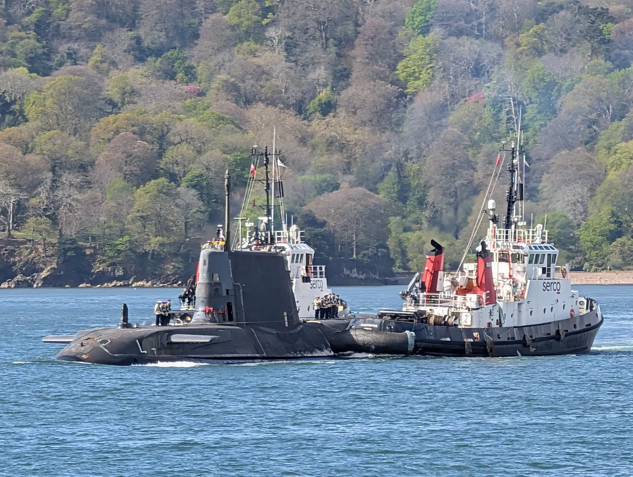 HMS Astute departs Plymouth after secret emergency repairs