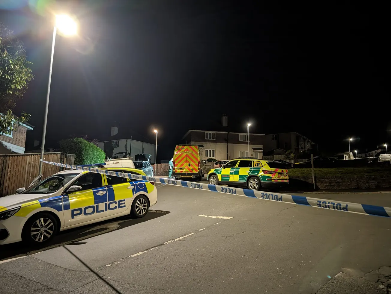 Armed police storm Plymouth street as two arrested after stabbing