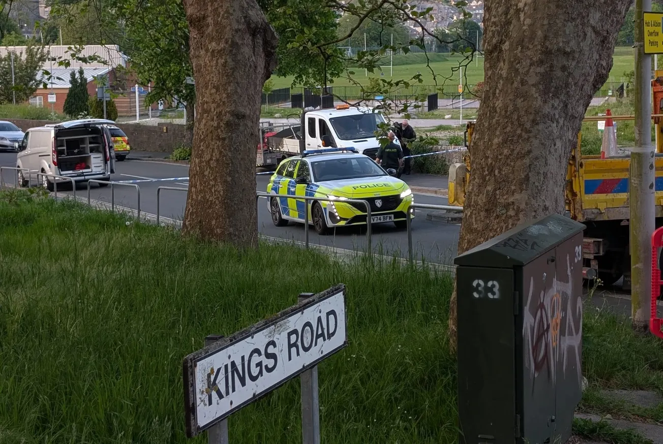 Person seriously injured in crash between car and motorbike in Plymouth