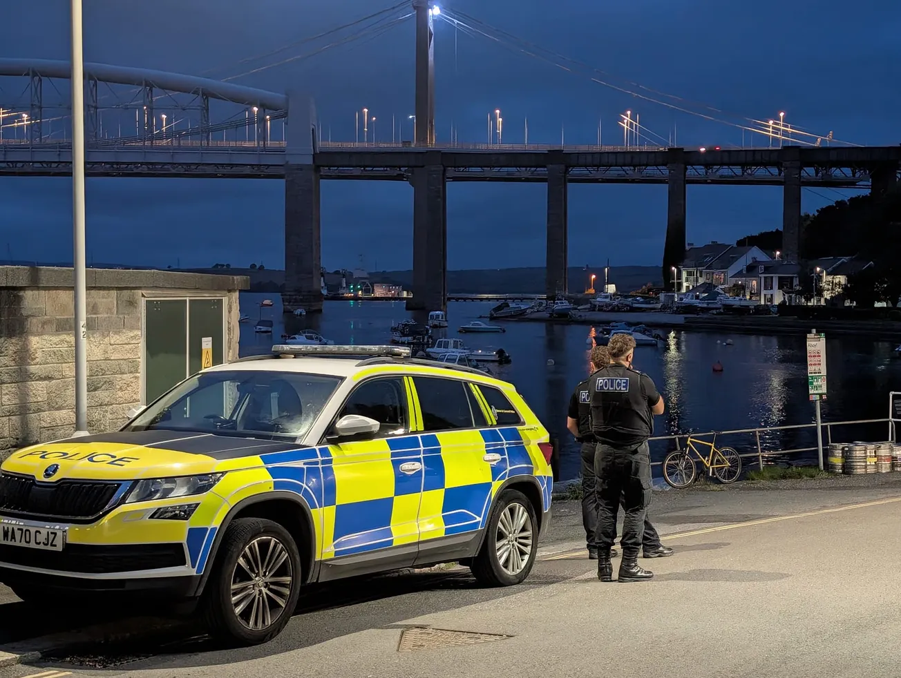 Woman falls from moving taxi in Plymouth as police and ambulance rush to scene