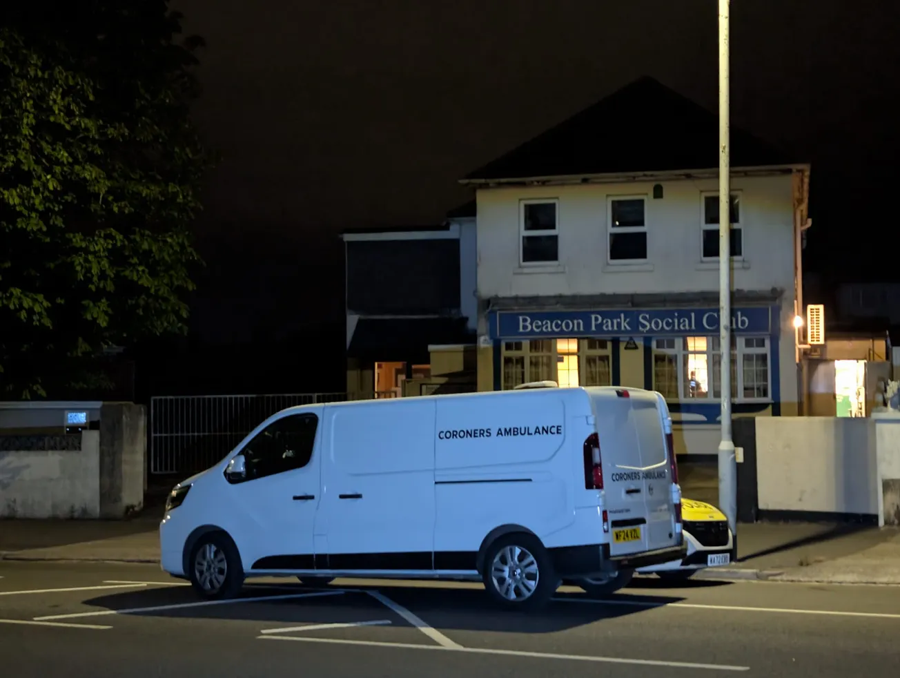 Air ambulance lands after man dies at Beacon Park Social Club in Plymouth