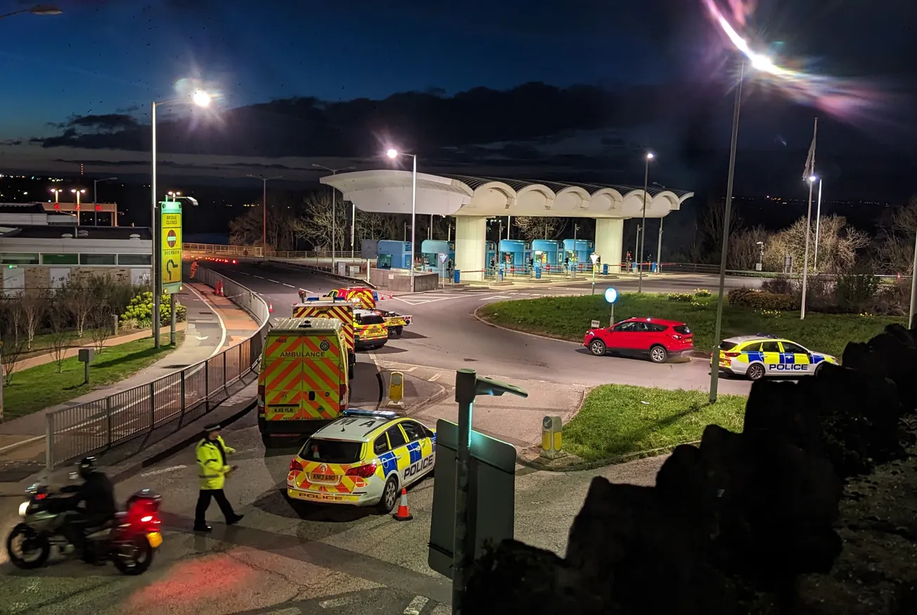 Man taken home after concern for Welfare on Tamar Bridge