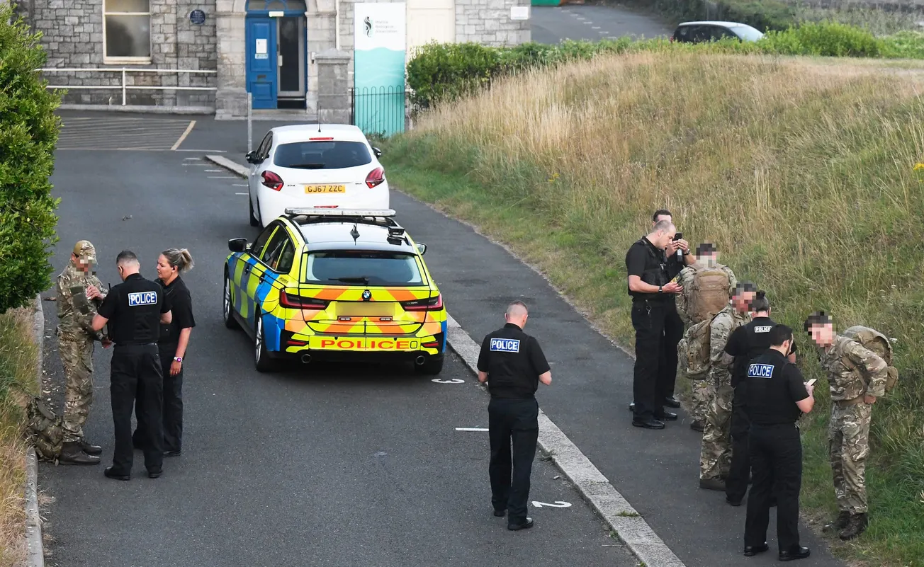 Residents left fearing terror incident as classified military exercise unfolds in Plymouth