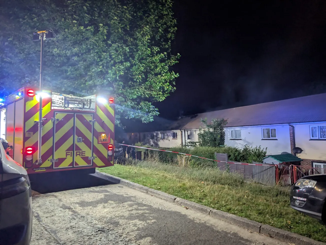 Large house fire in Plymouth as police and fire crews rush to Ernesettle
