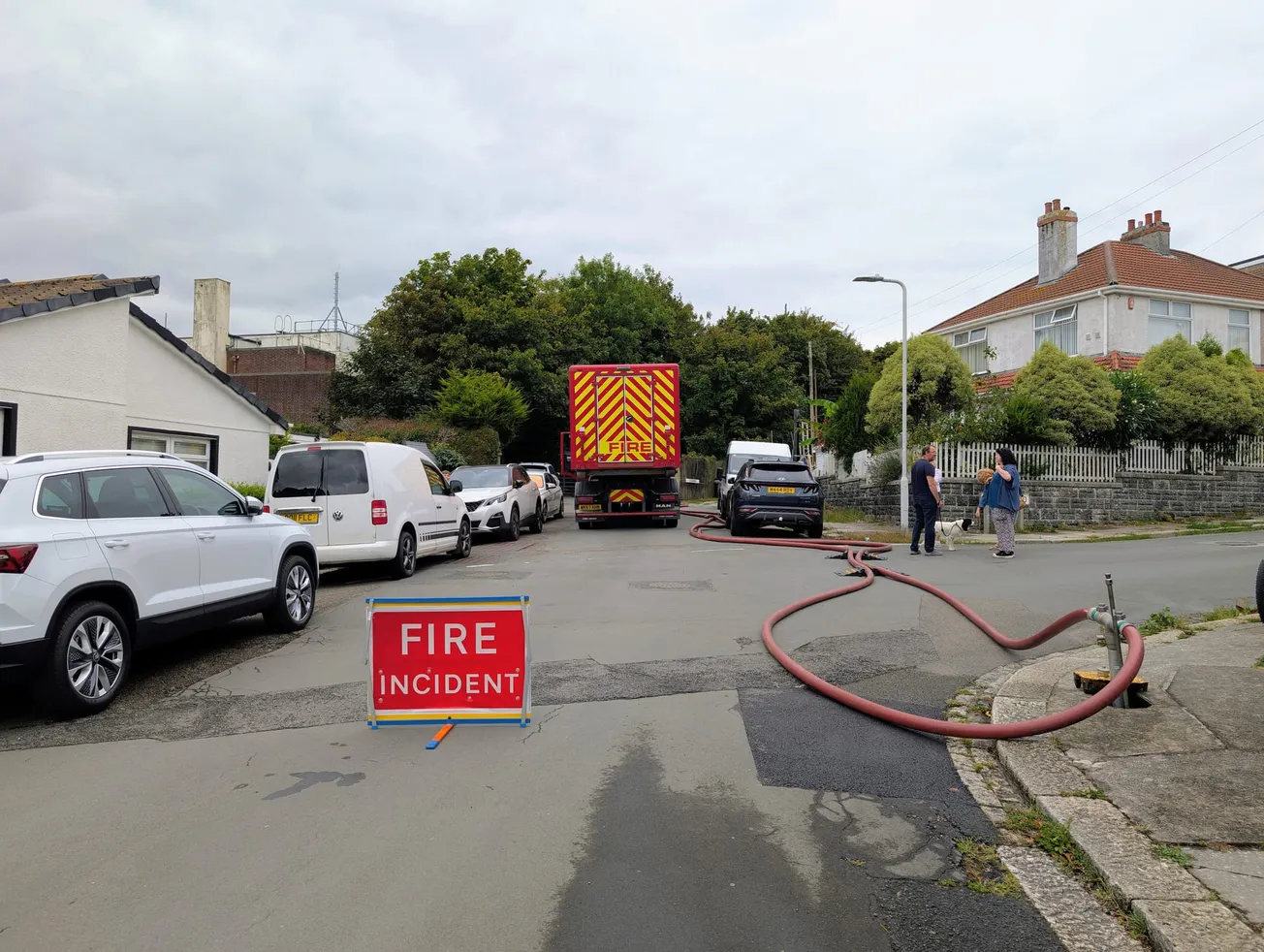 Major fire near MOD munitions depot in Plymouth