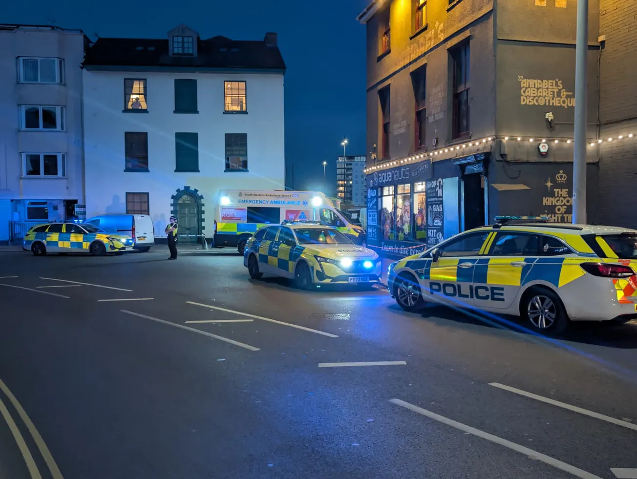 Serious incident on Plymouth Barbican with significant emergency response