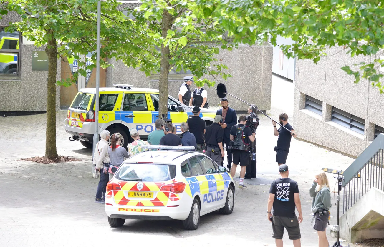Bergerac turns University of Plymouth into Jersey police HQ as stars descend on campus