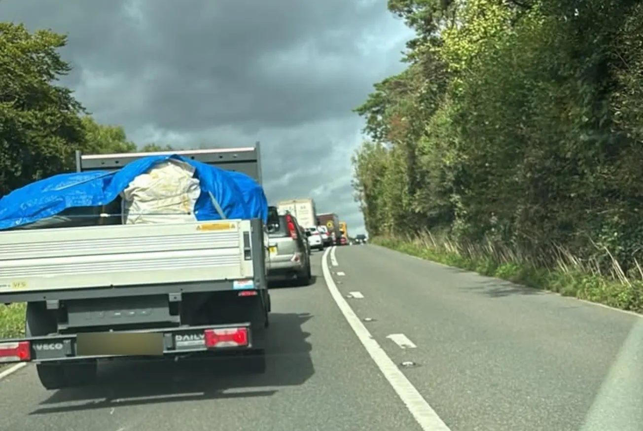 Major Plymouth road closed in both directions as traffic grinds to a halt