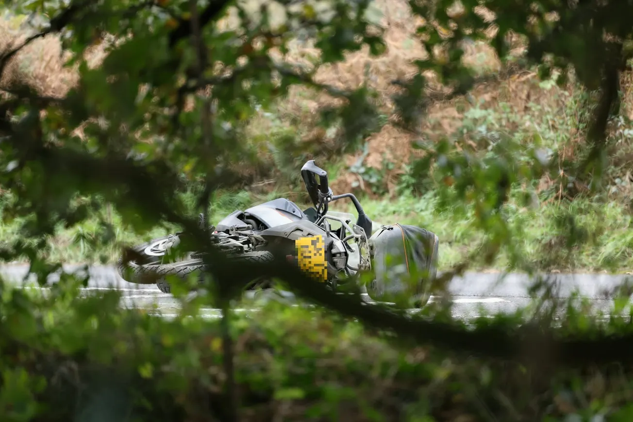 Man left fighting for his life after motorcycle crash on busy road near Plymouth