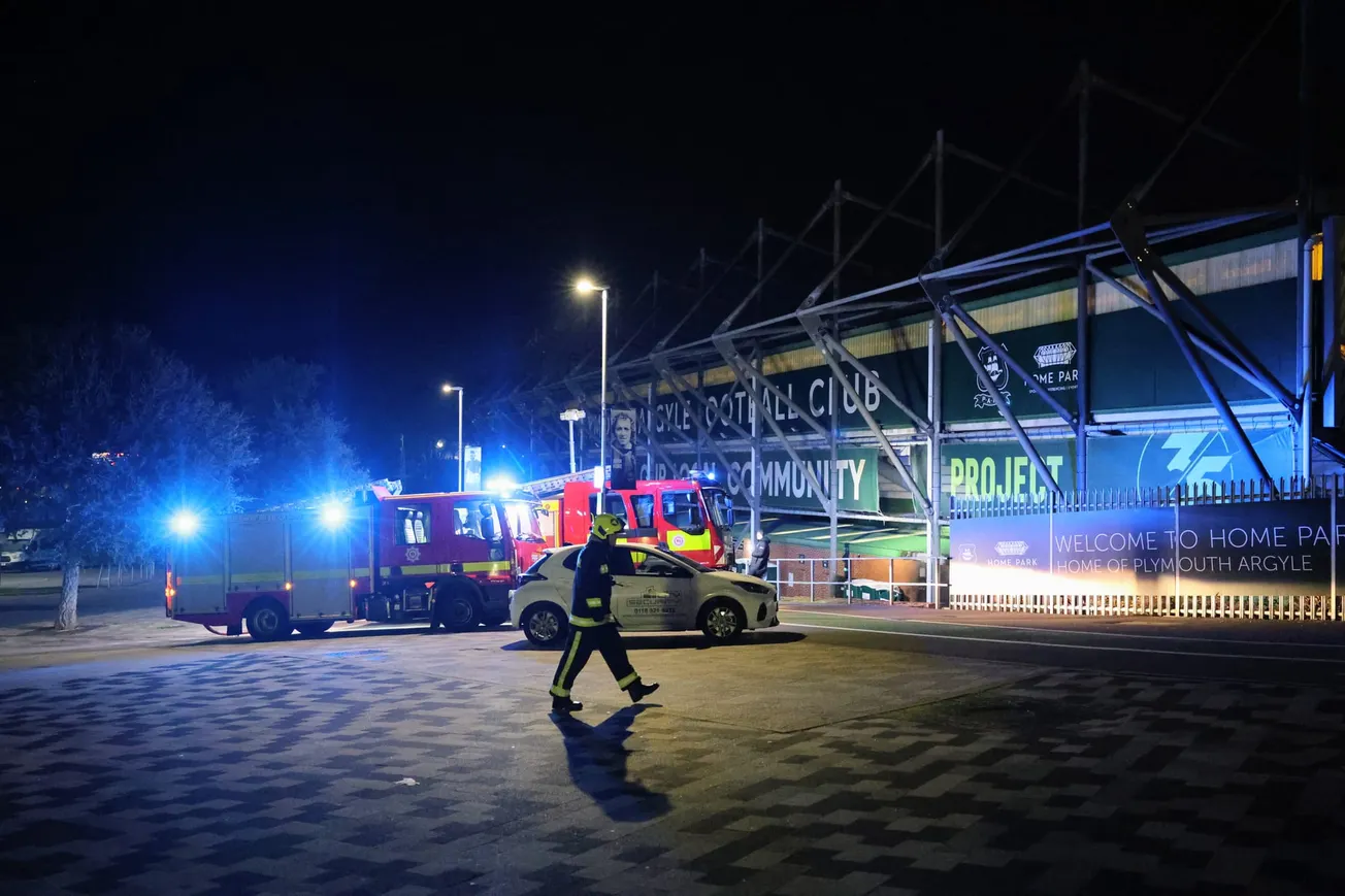 Plymouth Argyle left partially damaged as firefighters tackle blaze at Home Park