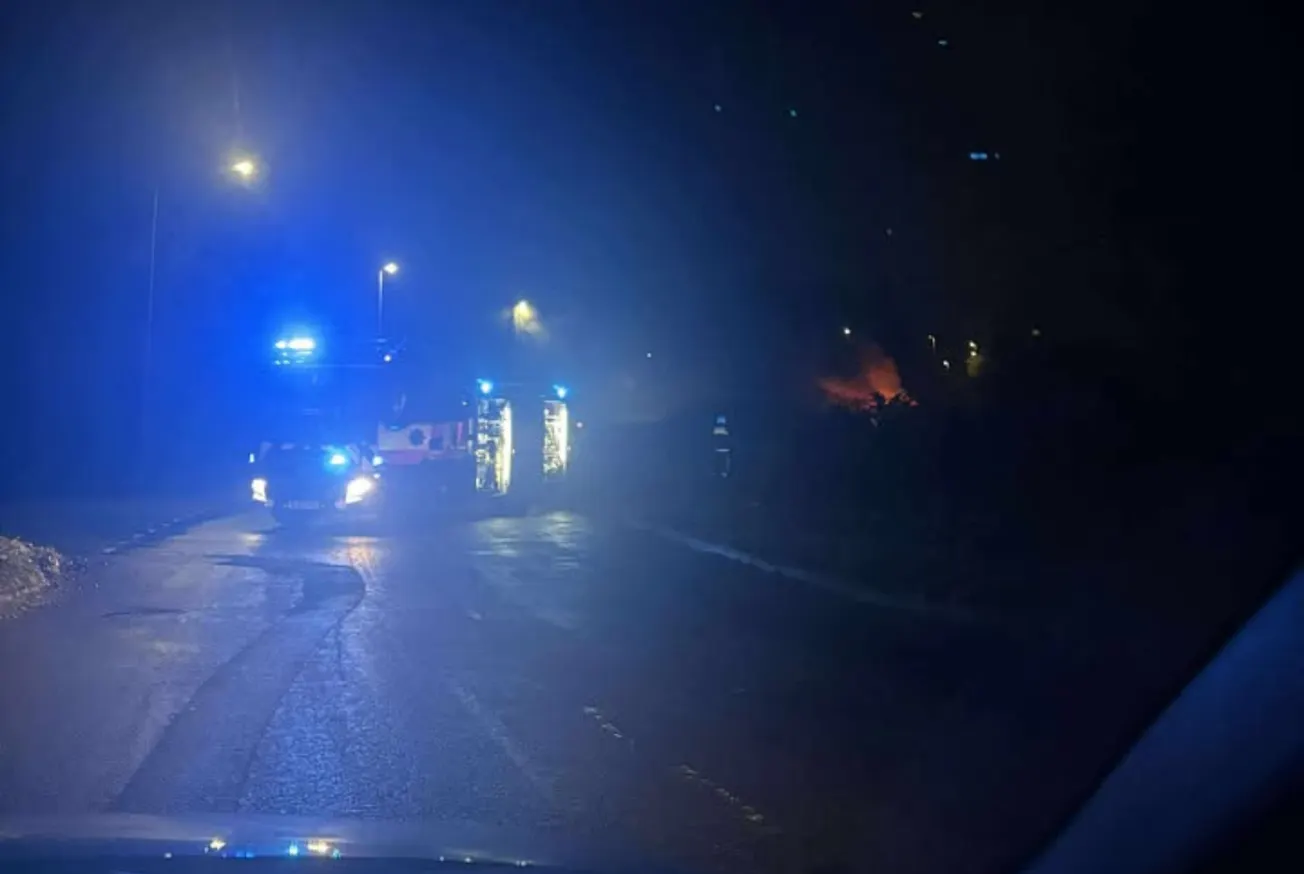 Large fire breaks out near Plymouth industrial estate