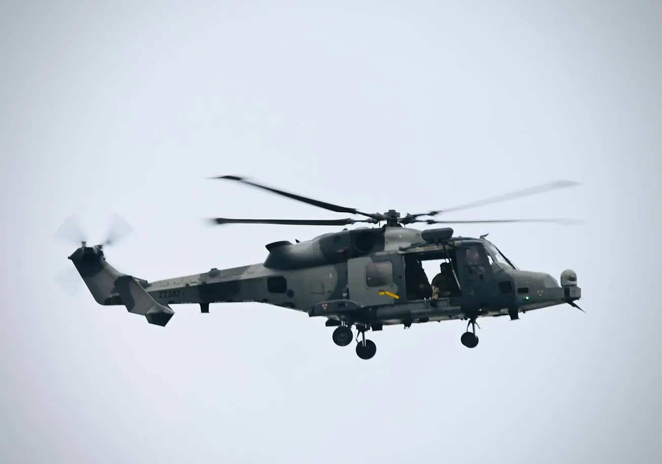 Mystery as low flying military helicopter circles over Plymouth for hours