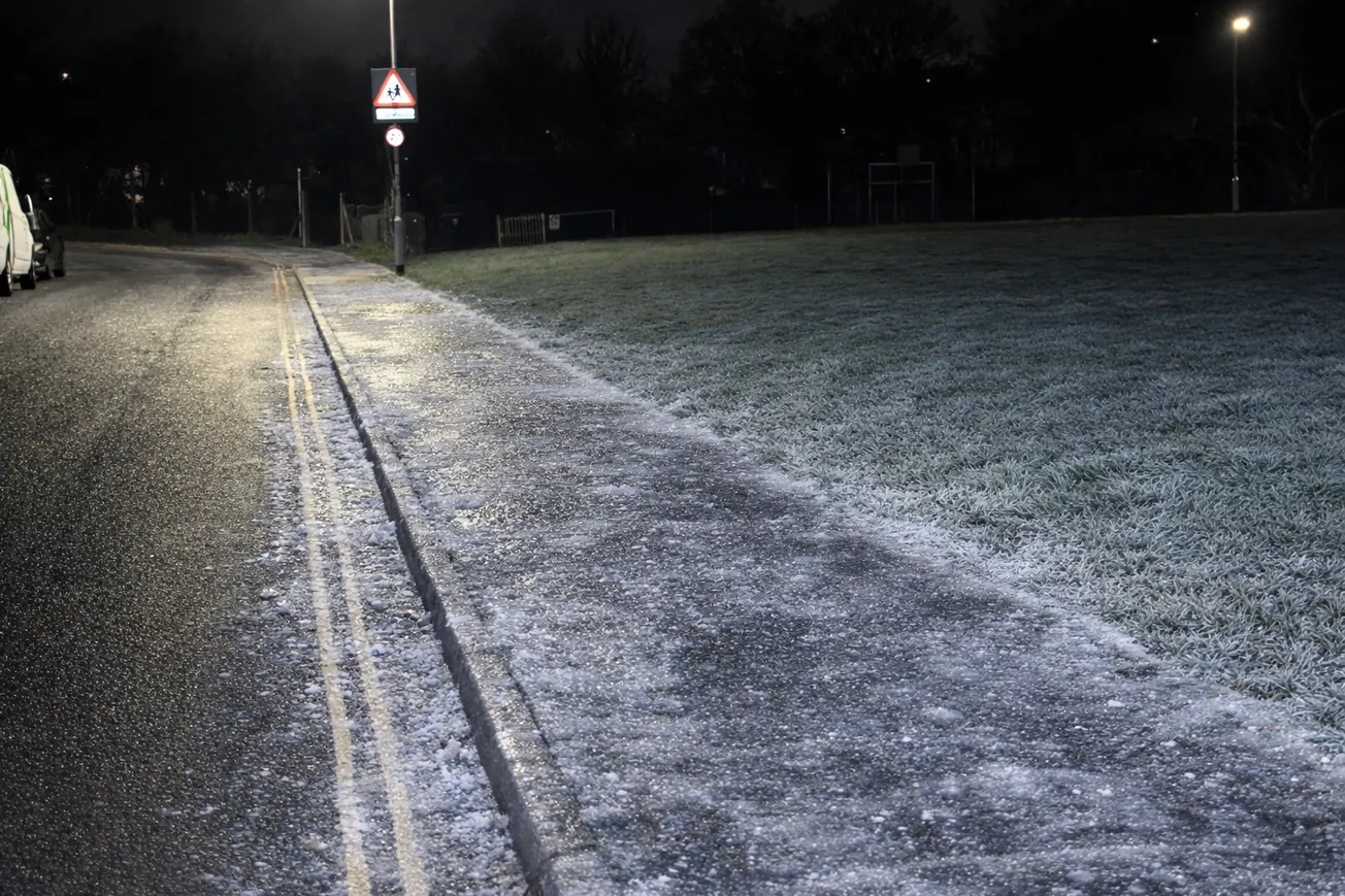 Woman seriously injured after slipping on dangerous icy pavement in Plymouth