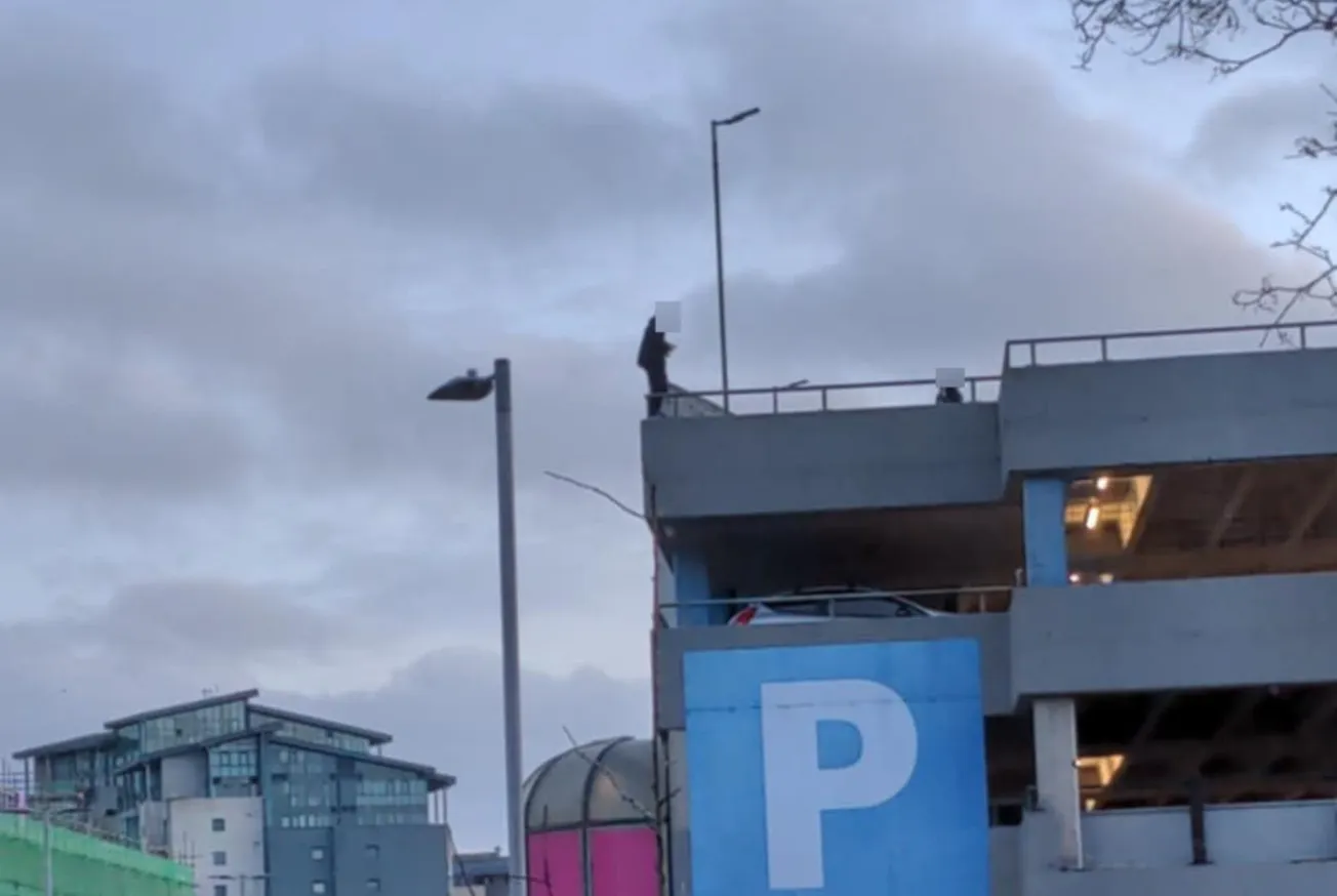 Man recalled to prison after being talked down from top of Plymouth car park