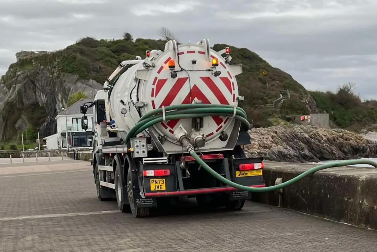 Sewage fears raised after tanker seen with hose into the sea in Plymouth