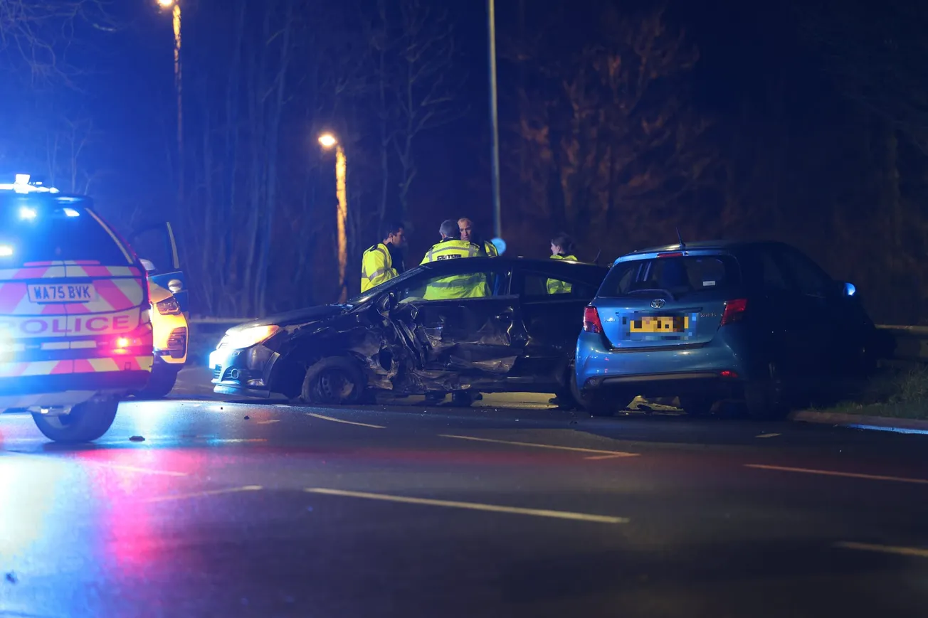 Man arrested after crashing into two cars during A38 police chase in Plymouth