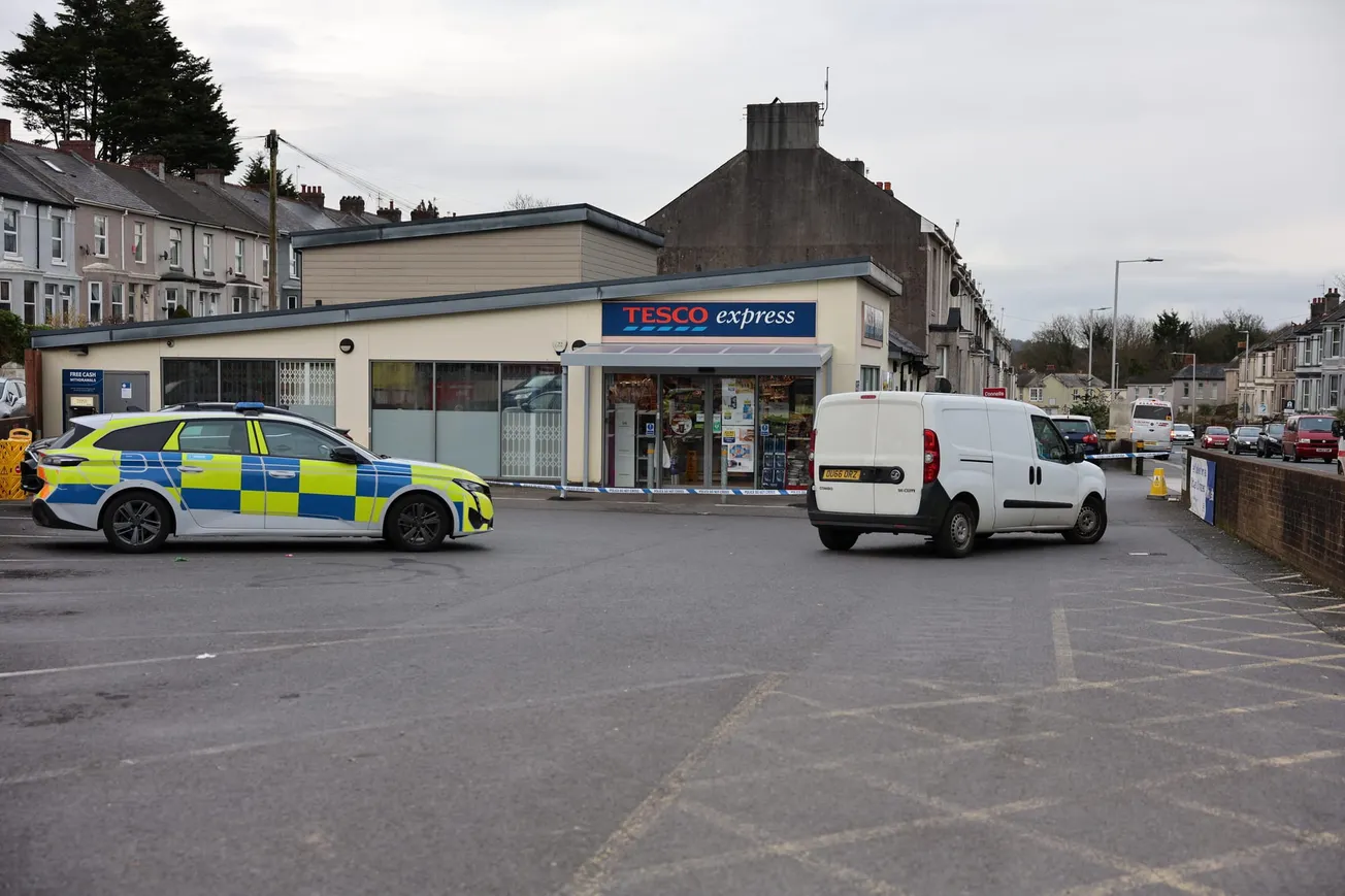 Two men arrested after 'burglary' at Plymouth Tesco
