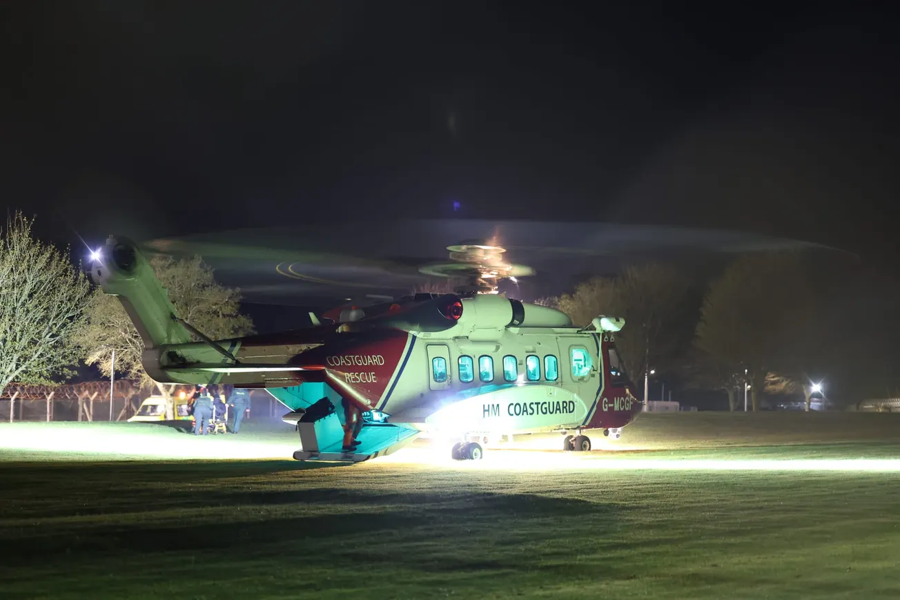 Man rescued from Dartmoor in urgent night time airlift