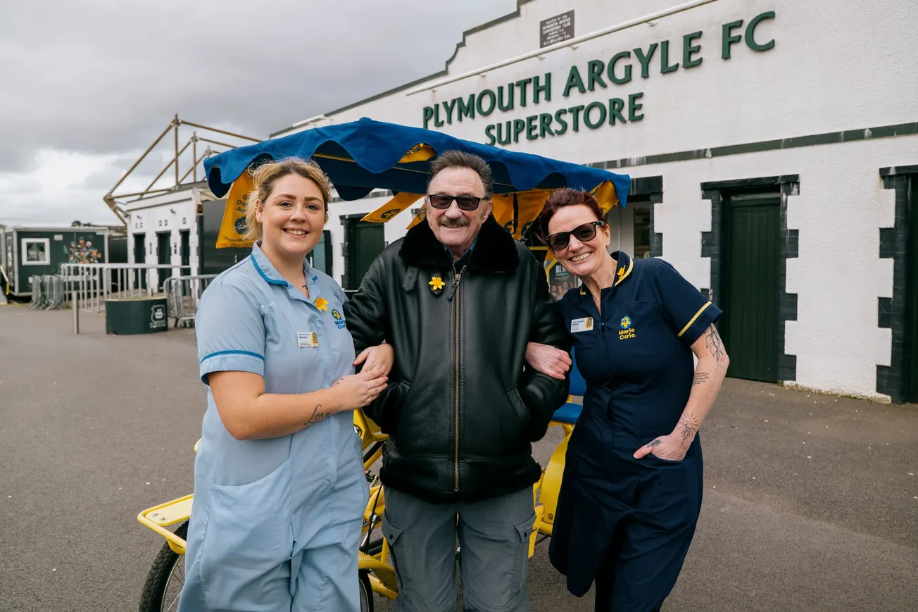 Paul Chuckle visits Plymouth on 'thank you' tour of the UK