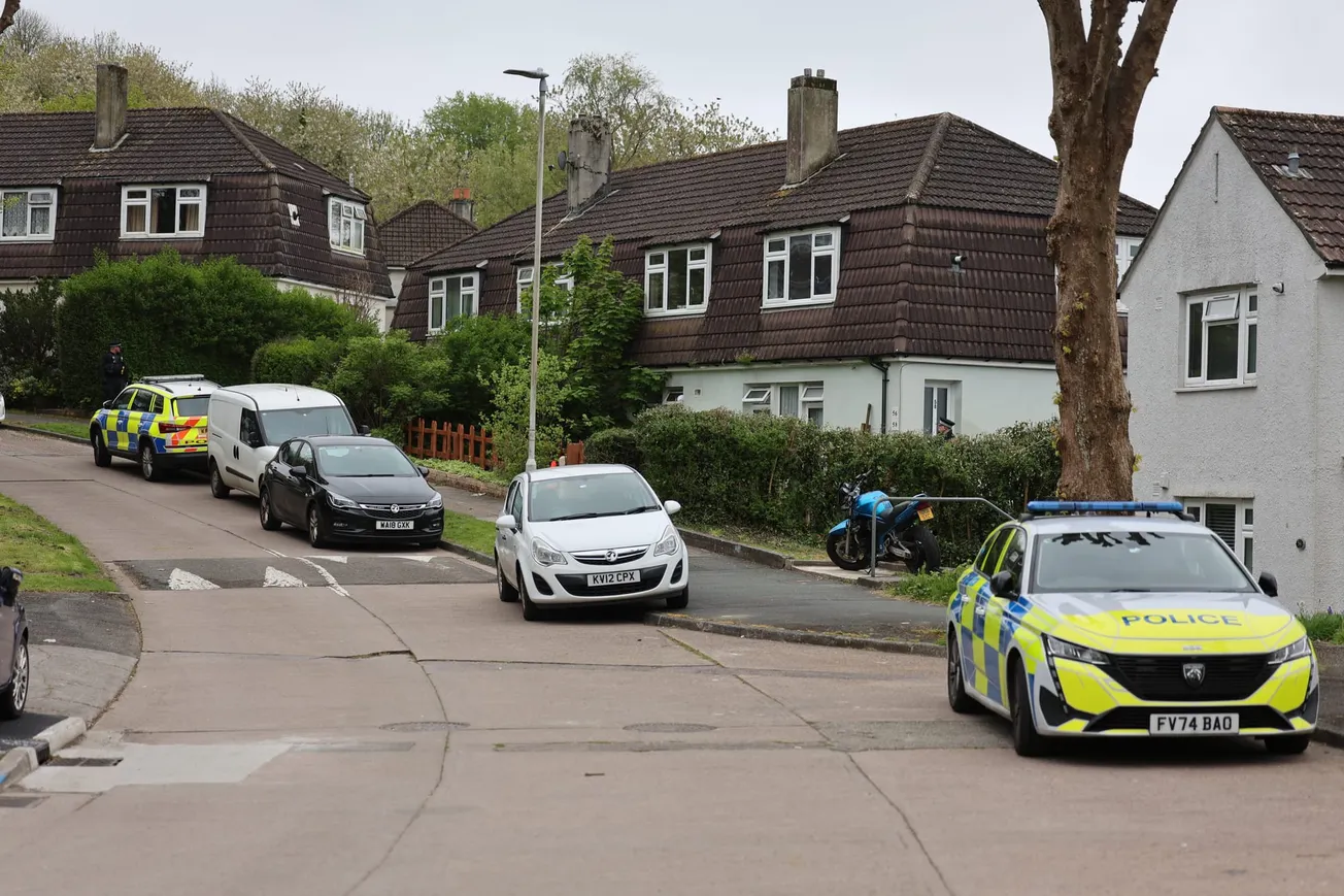 Detectives and forensics probe Plymouth stabbing scene after two arrested