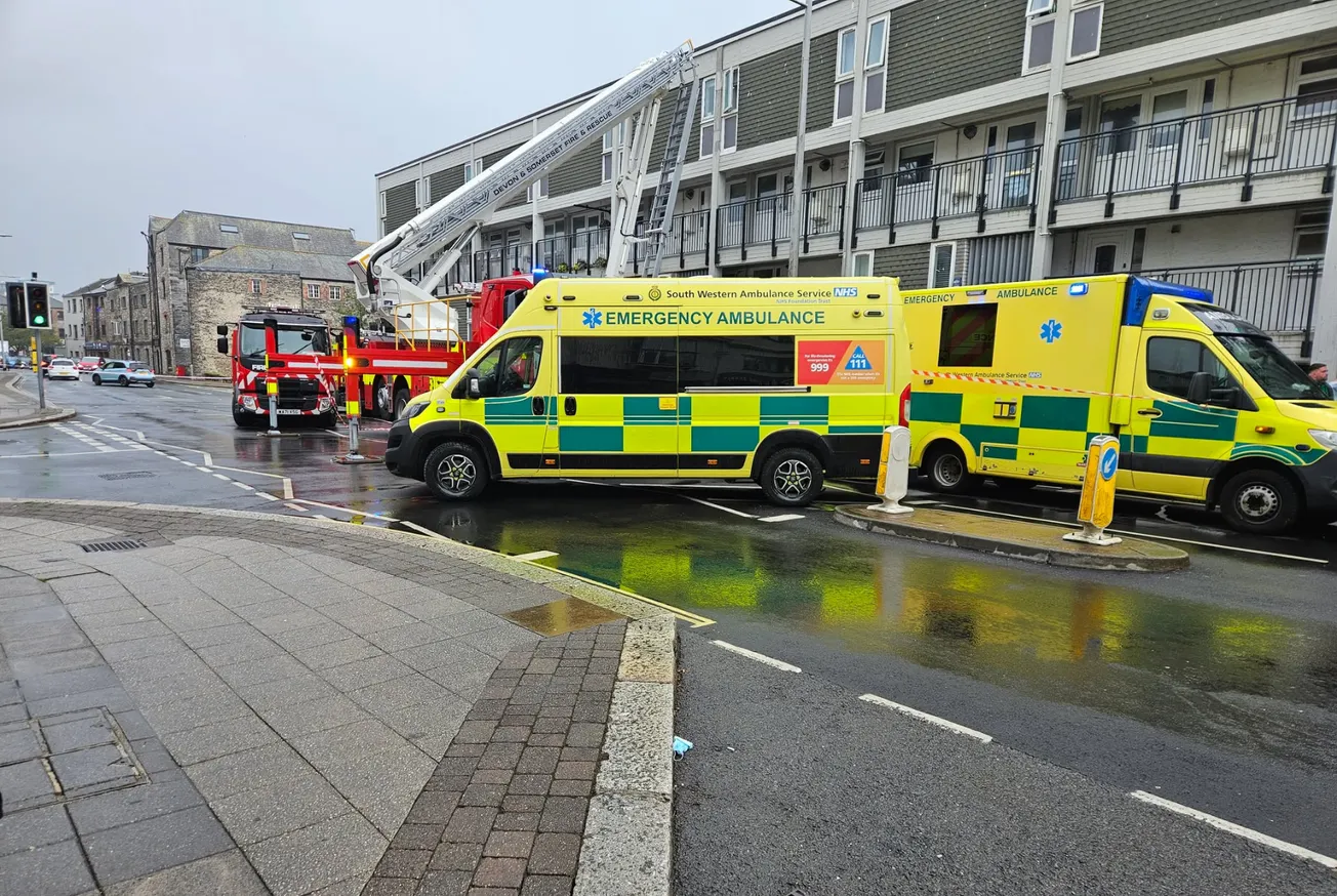 Major emergency response amid Plymouth Barbican bariatric rescue