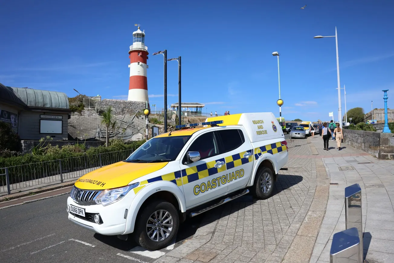 Emergency rescue launched after man falls on rocks