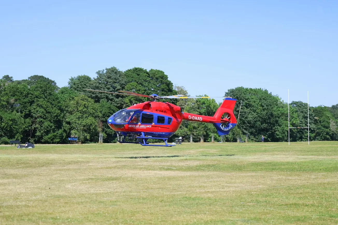 Busy day for Devon Air Ambulance with four back-to-back emergencies