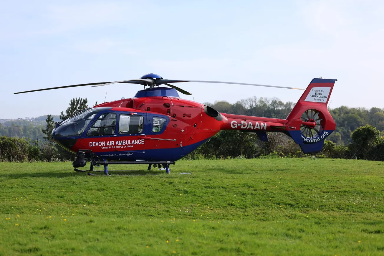 Air ambulance lands amid major medical emergency in Plymouth - live updates