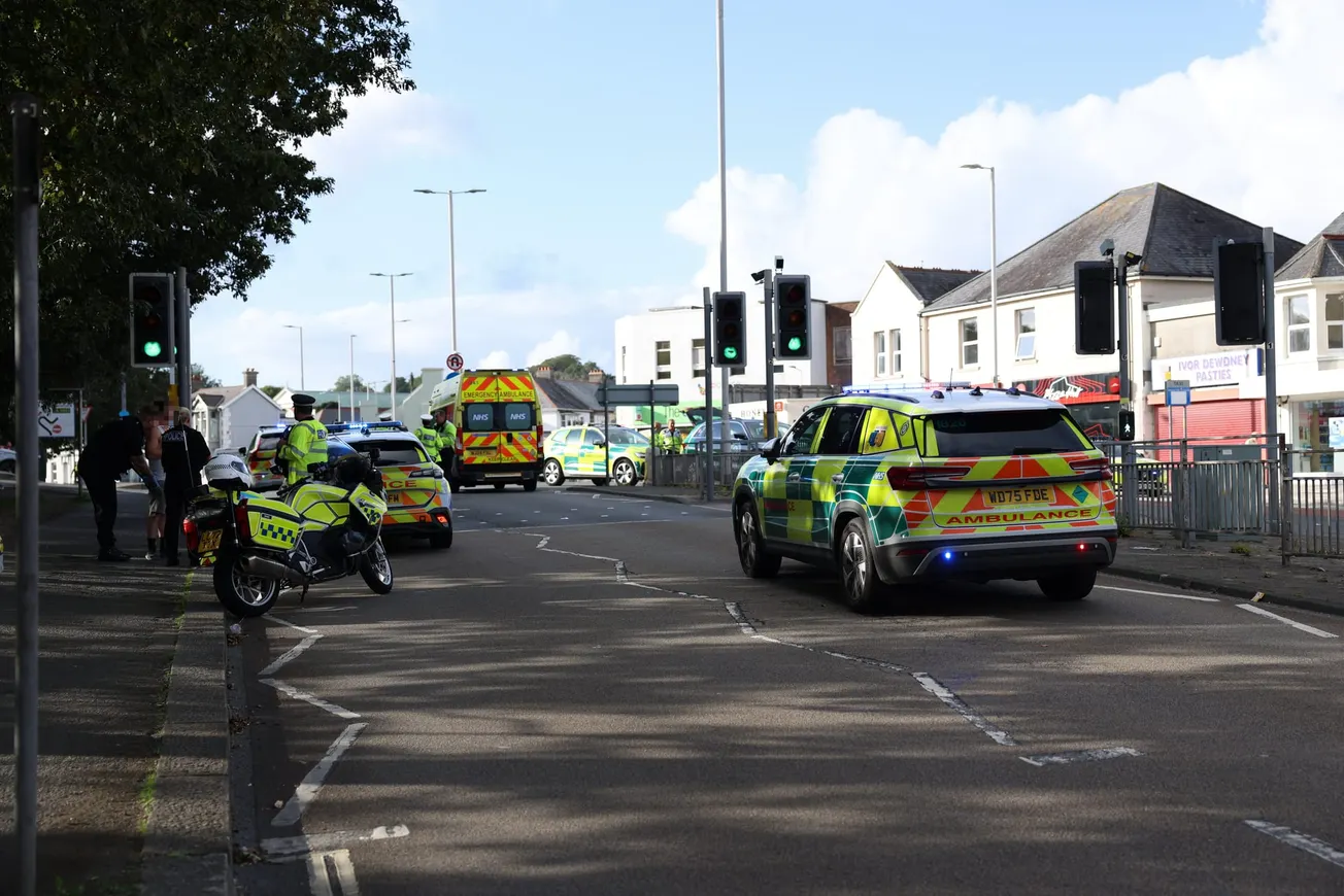 Young girl ‘hit by van’ on busy Plymouth road