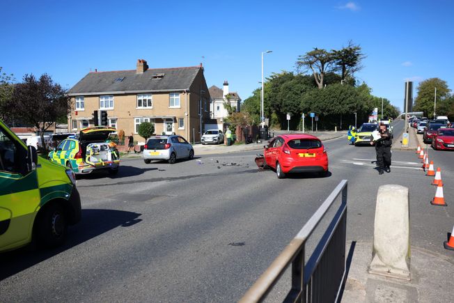 Serious crash closes one of Plymouth’s busiest roads