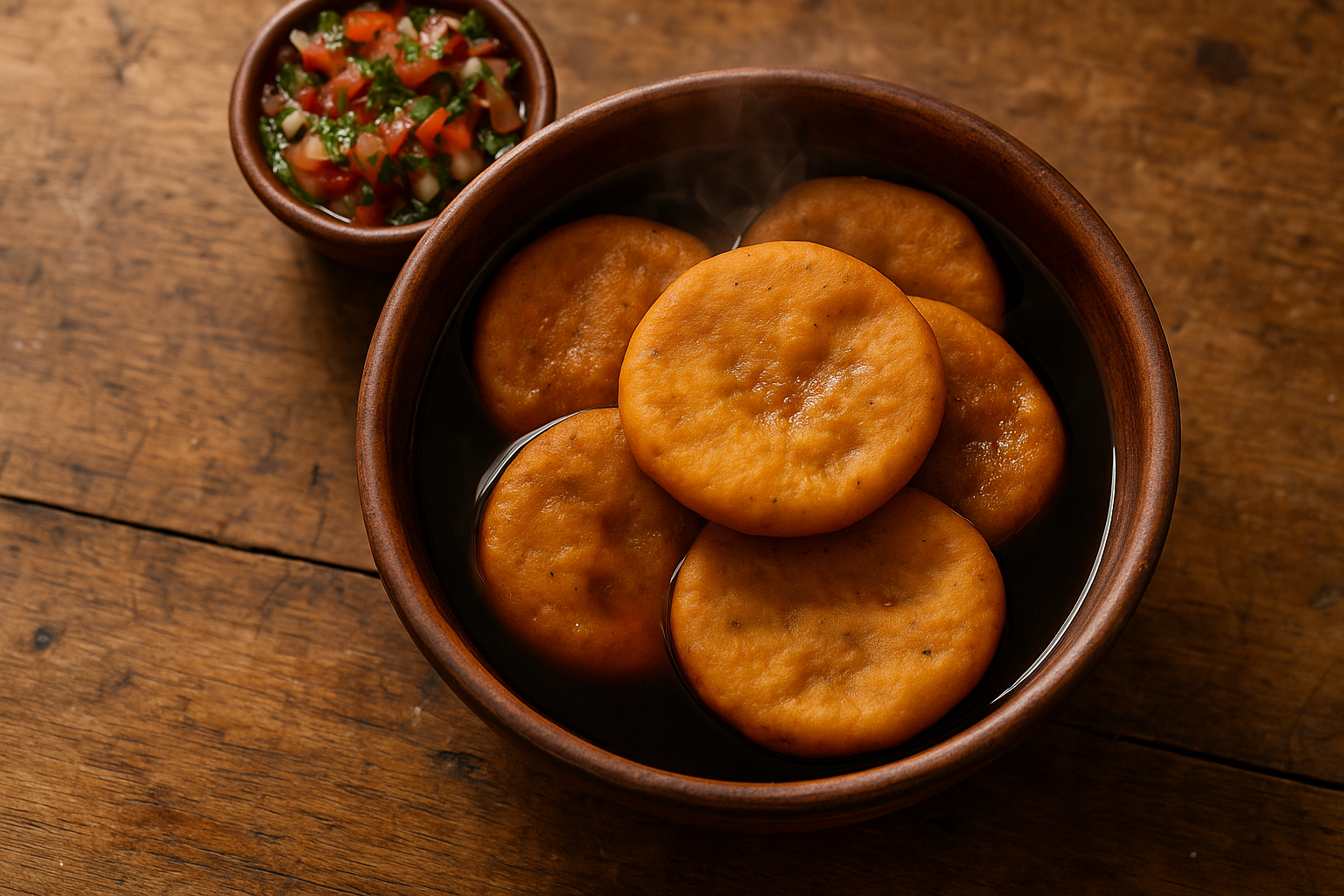 Sopaipillas pasadas en pebre: la versión atrevida y picarona Post feature image